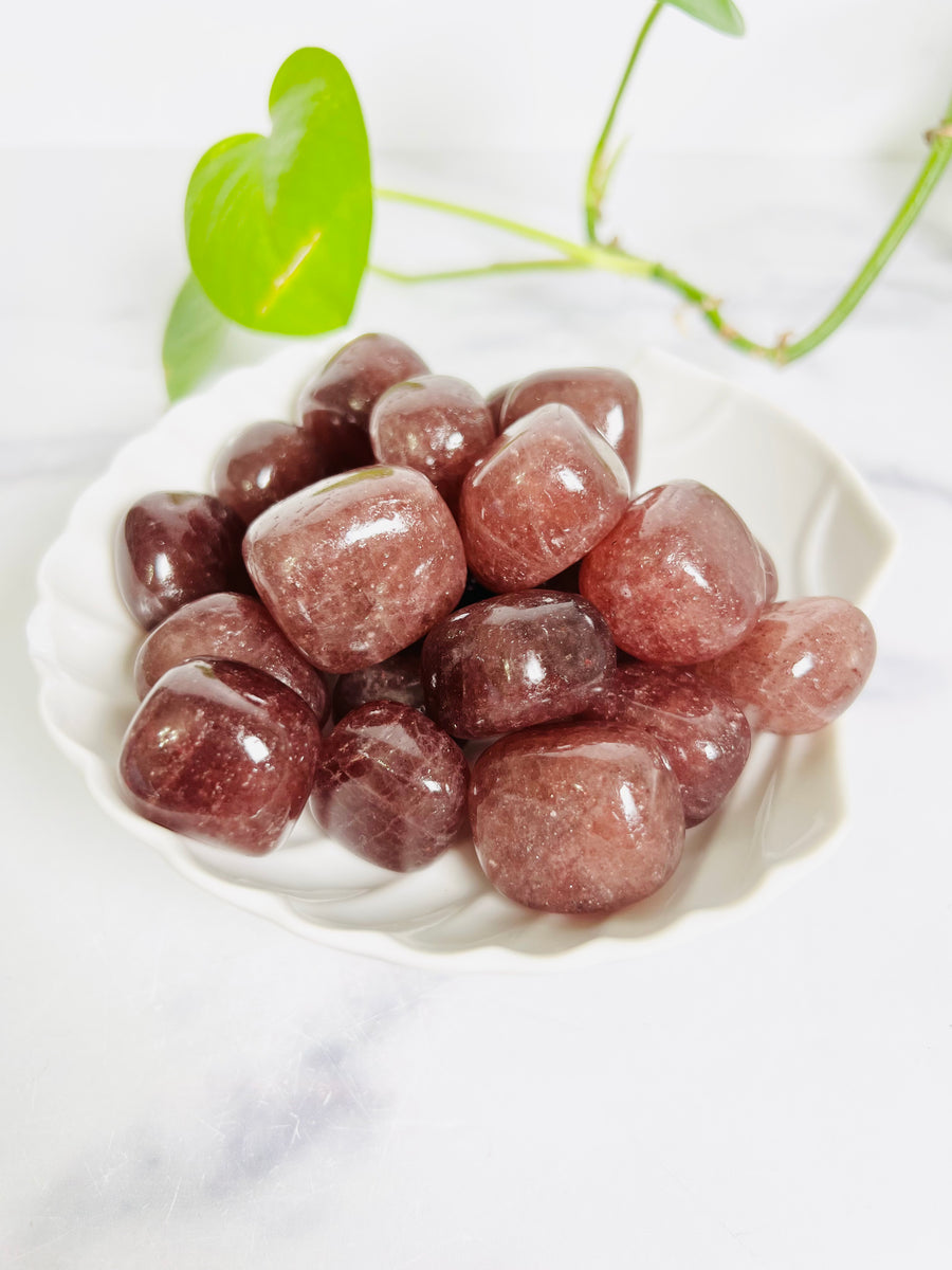 Strawberry Quartz Tumbled Stone