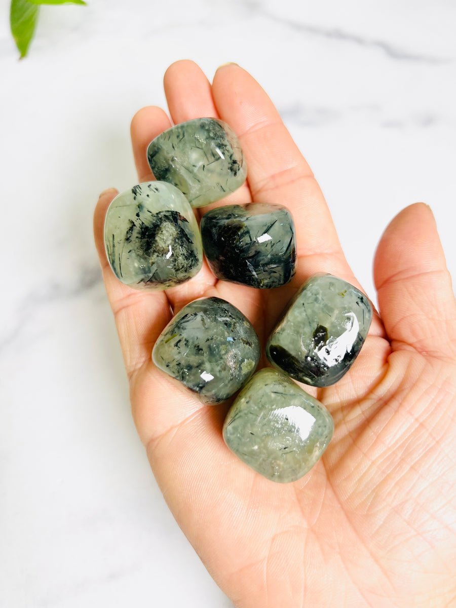 Prehnite Tumbled Stone