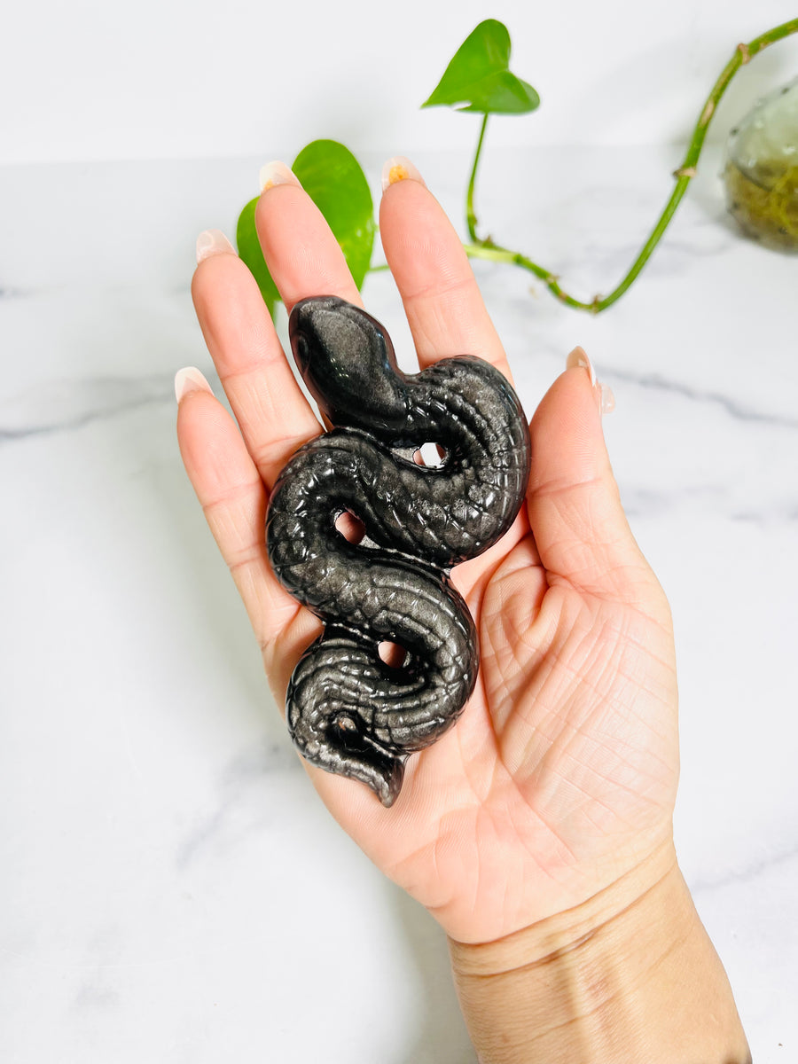 Crystal Snake Carving