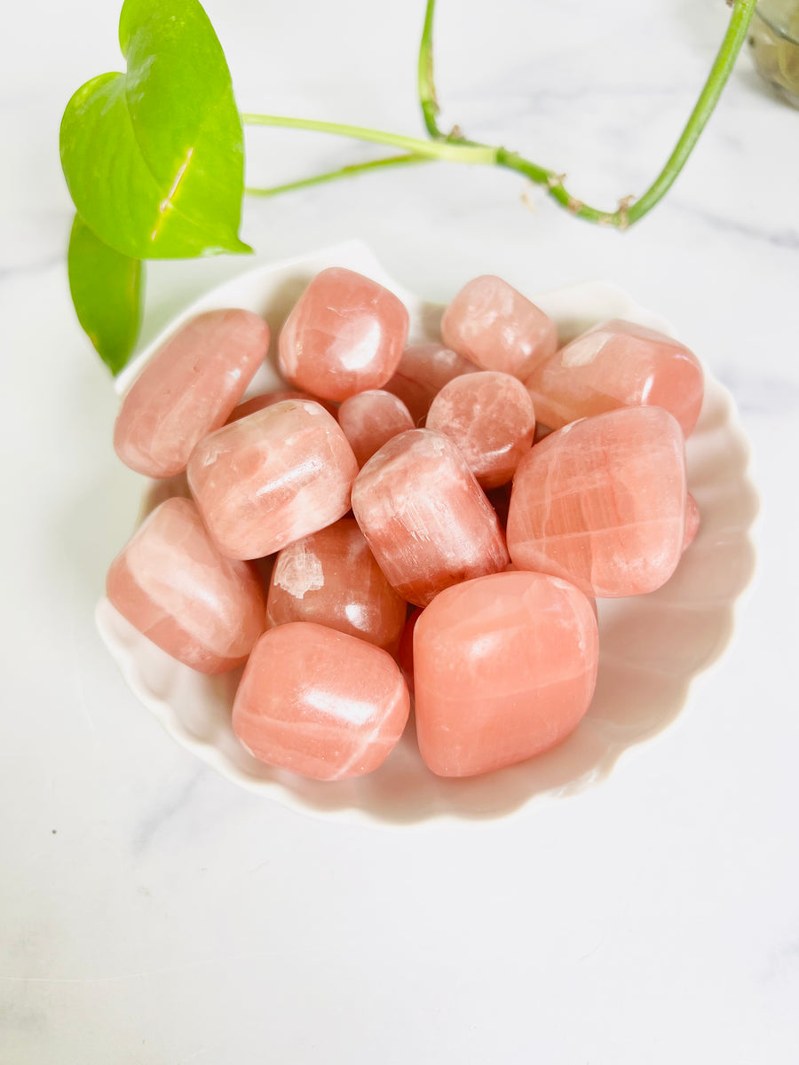 Rose Calcite Tumbled Stone