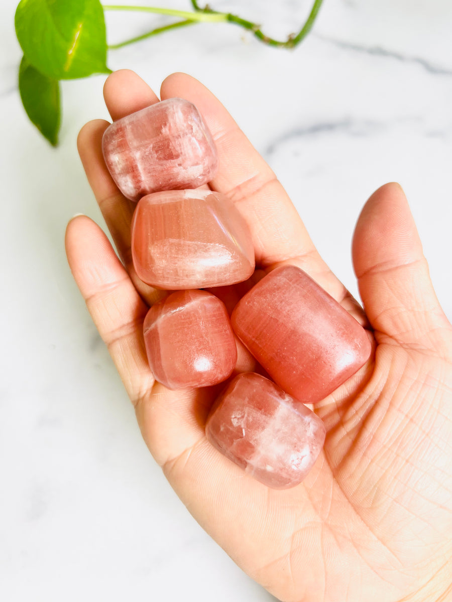 Rose Calcite Tumbled Stone