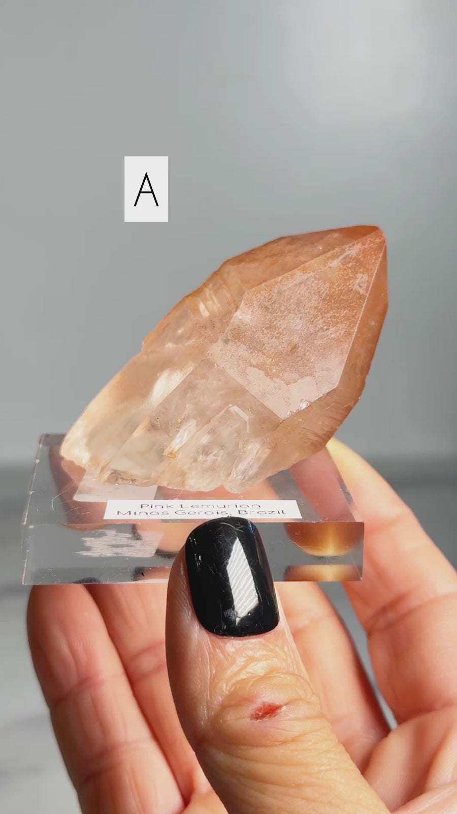 Raw Pink Lemurian Point