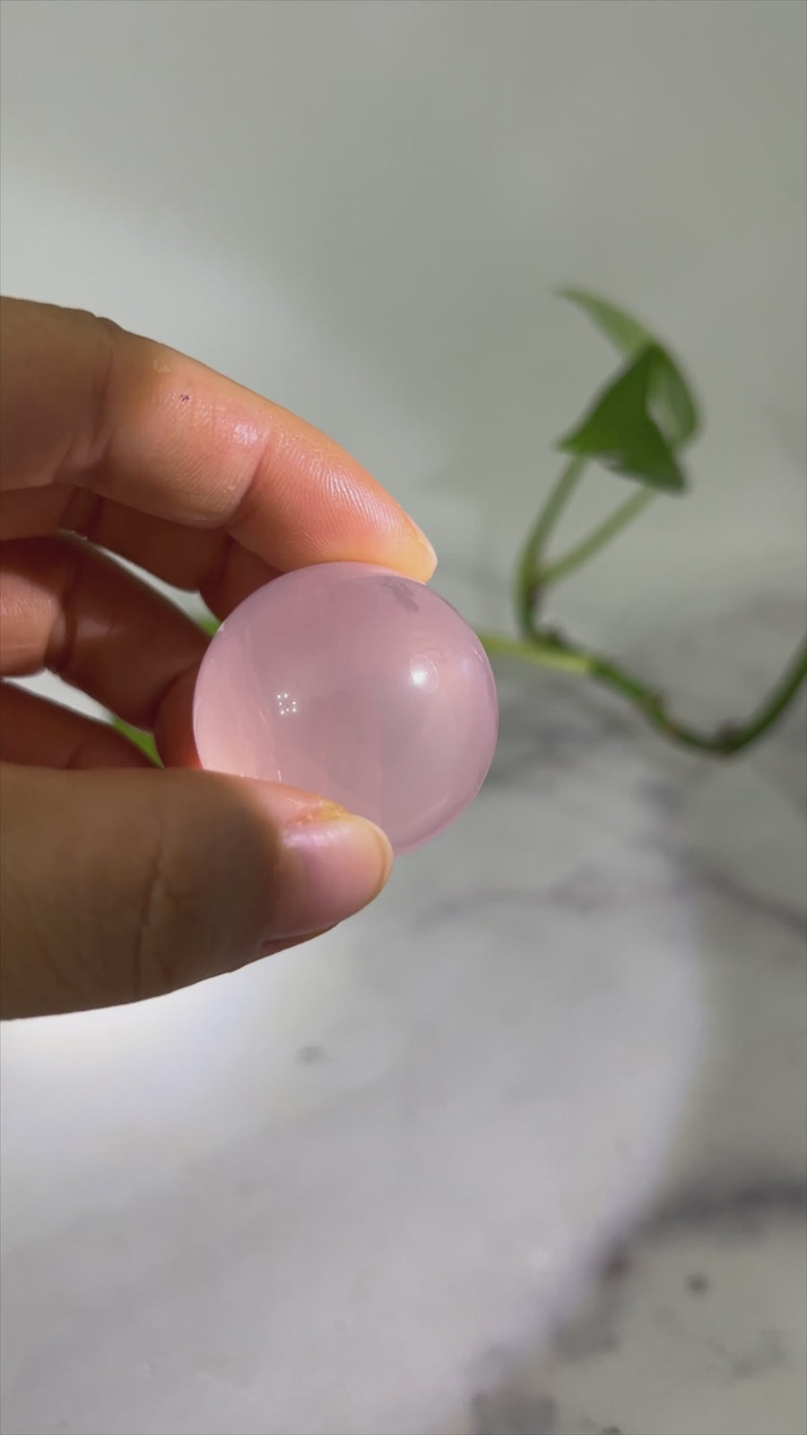 Star Rose Quartz Sphere