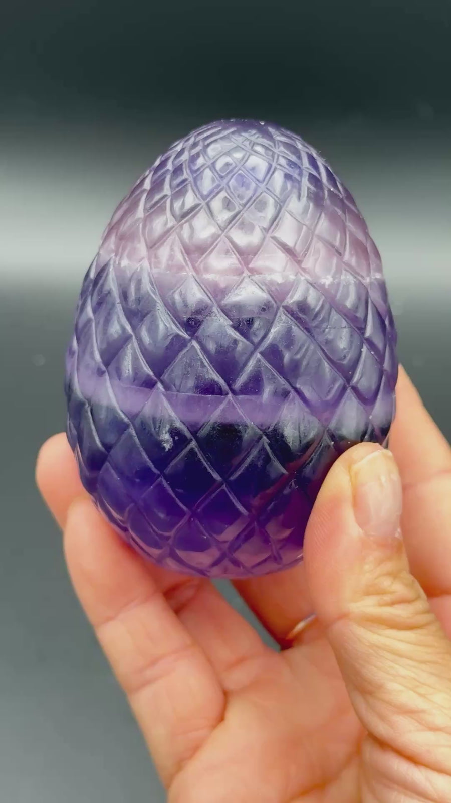 Purple Dragon Egg Carving