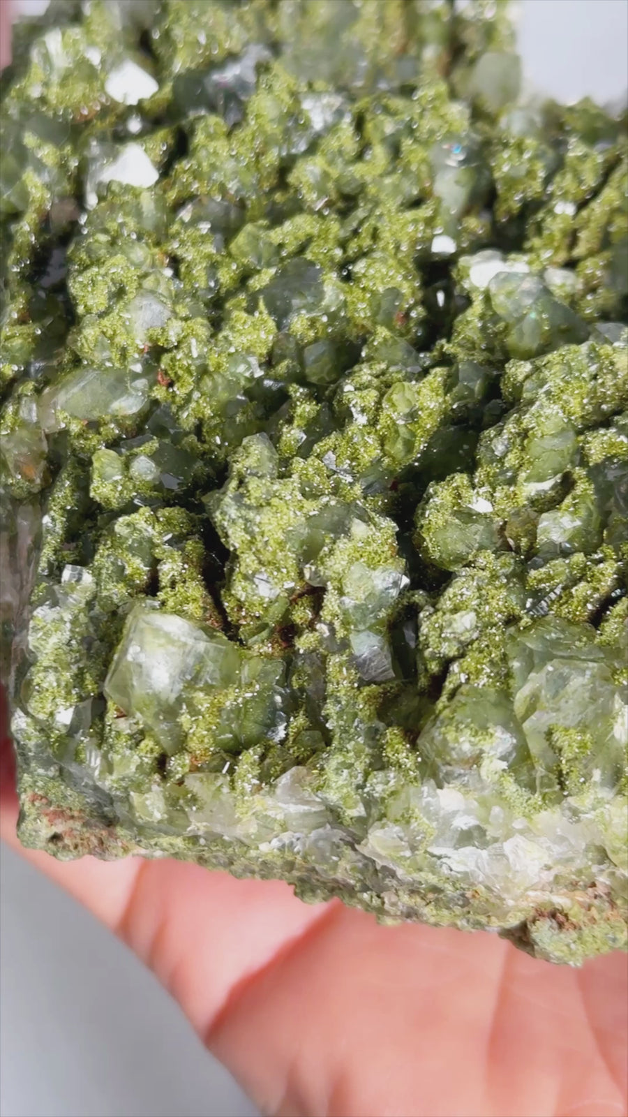 Forest Epidote with Quartz