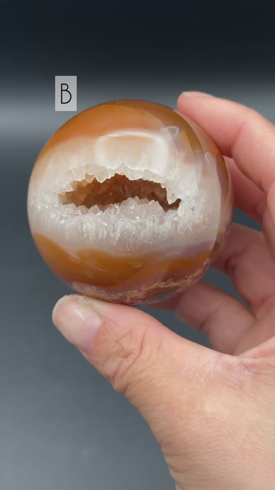 Brown Jelly Agate Sphere