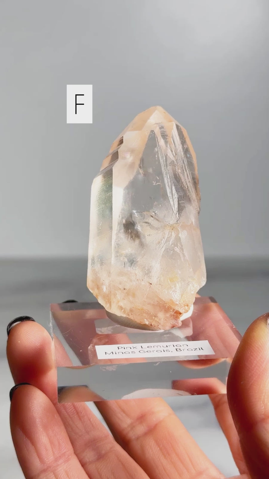 Raw Pink Lemurian Point