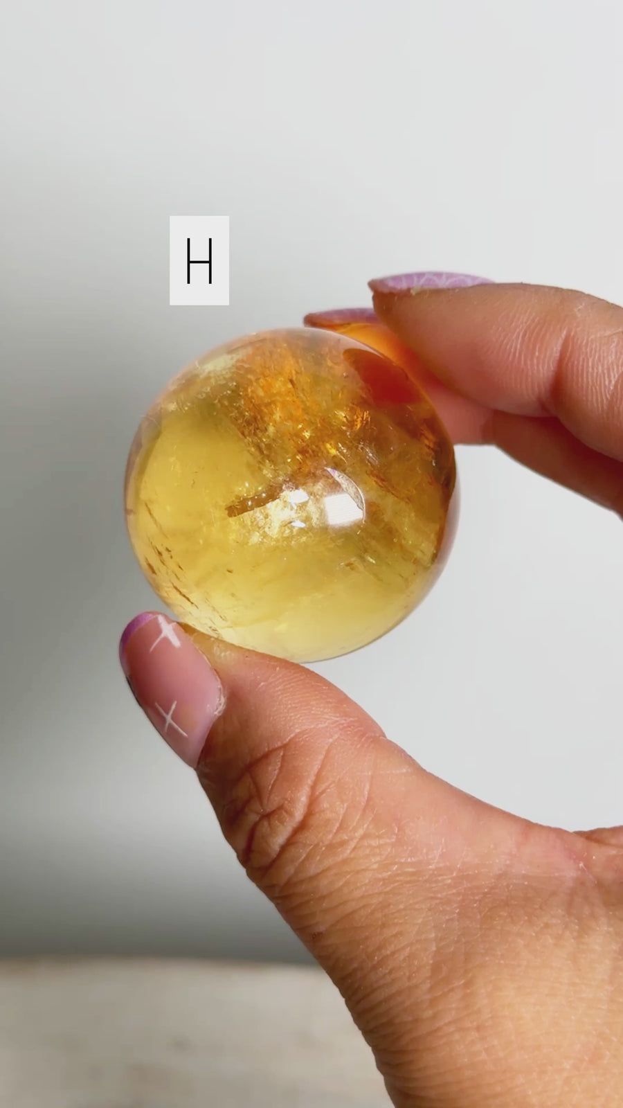 Honey Calcite Sphere