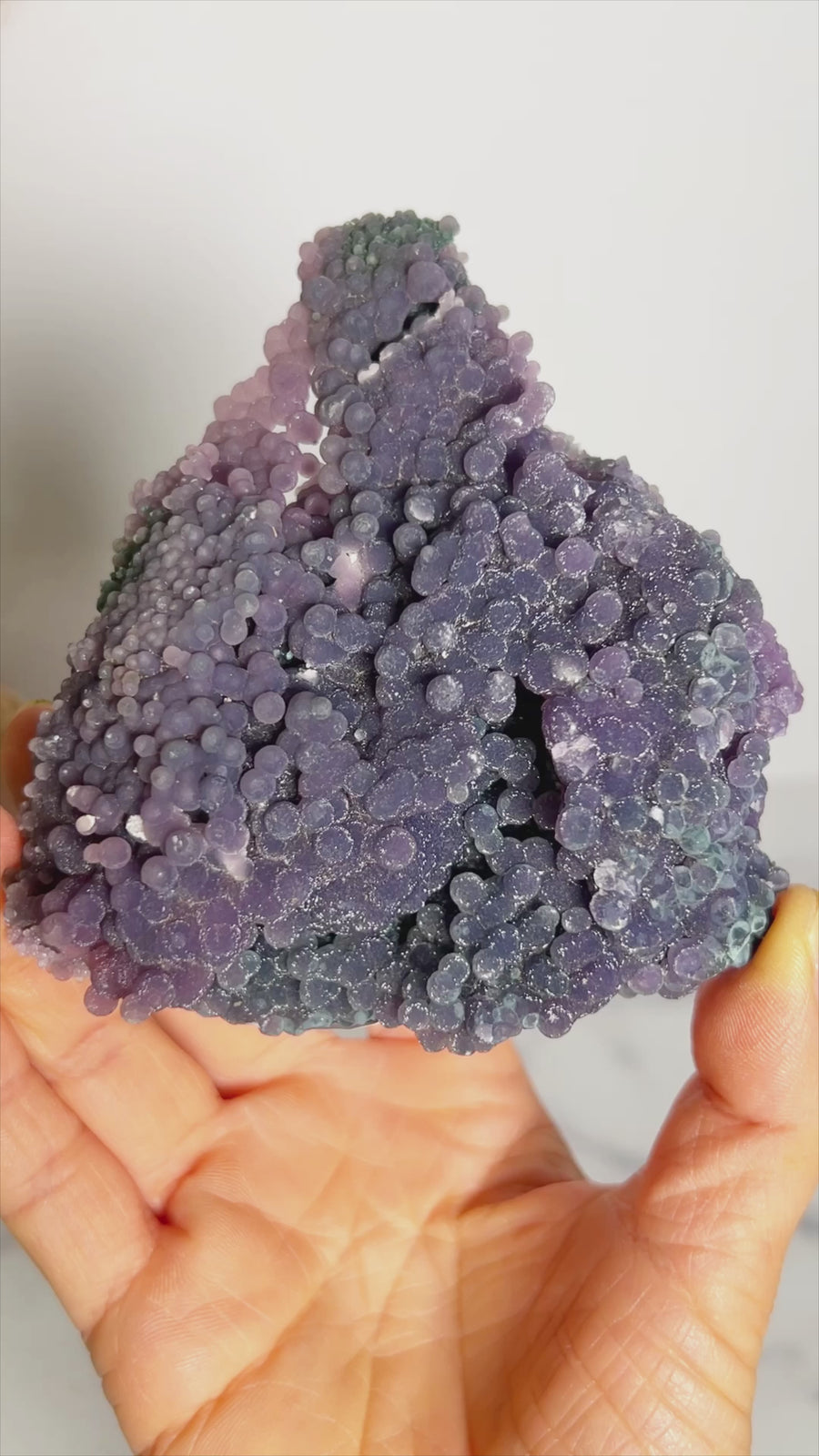 Sparkly Botryoidal Grape Agate Cluster