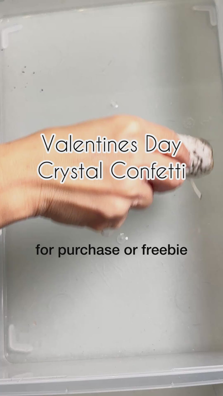 Valentines Day Crystal Scoop