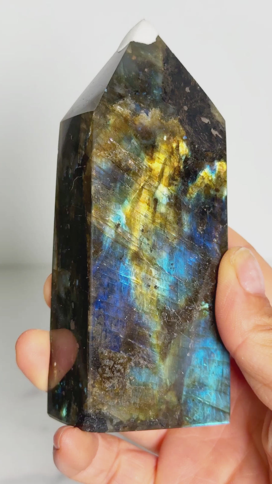 Full Flash Labradorite Tower