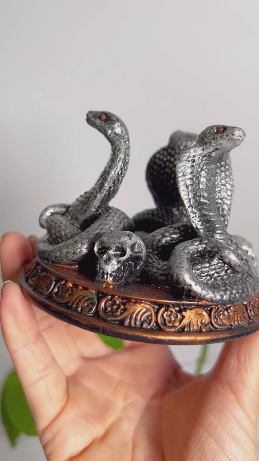 Snake & Skull Sphere Holder