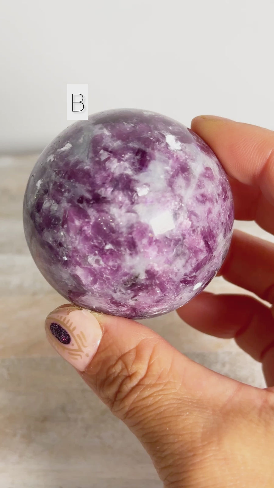 Lepidolite Sphere