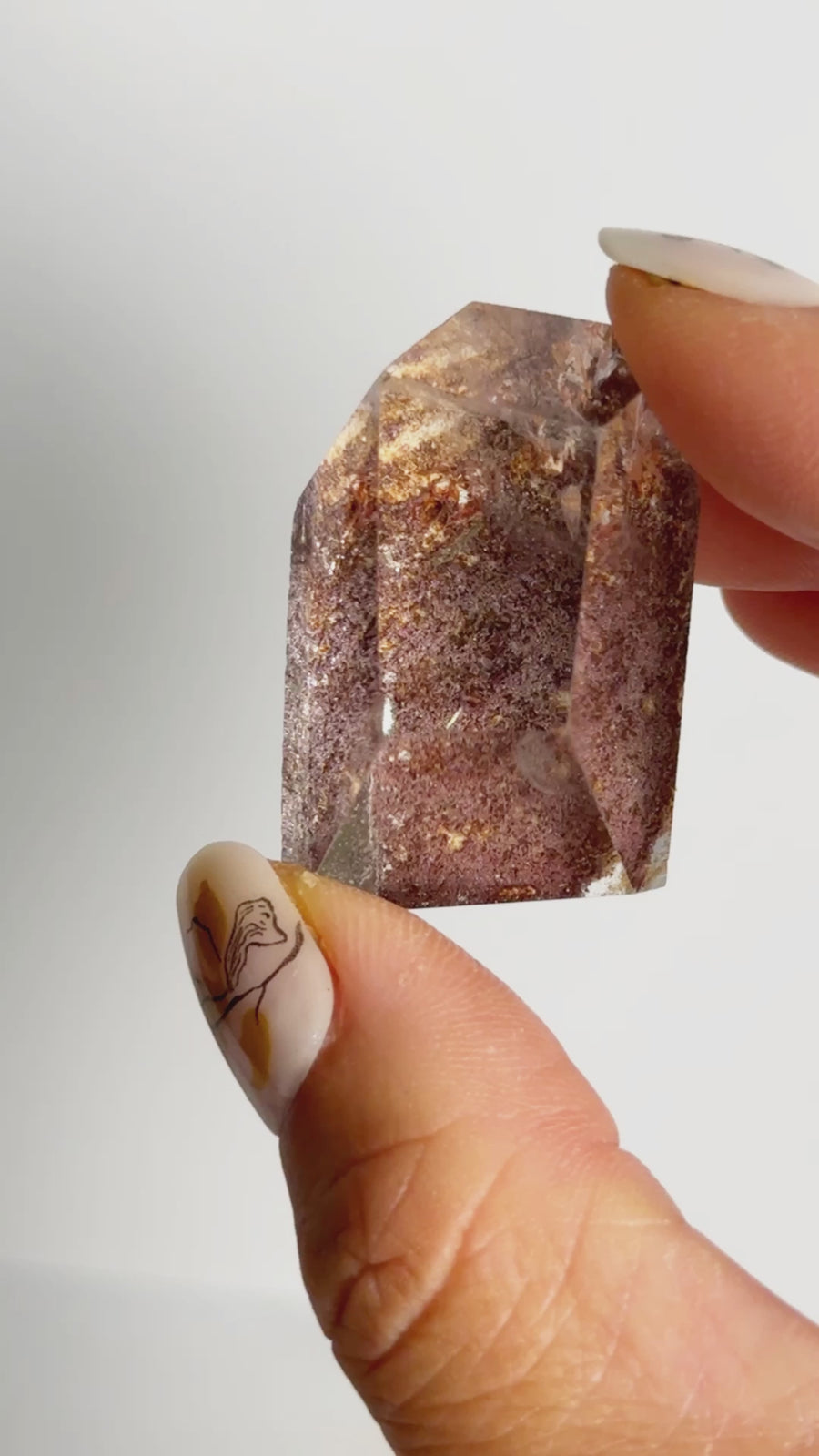 Red or Purple Garden Quartz Freeform