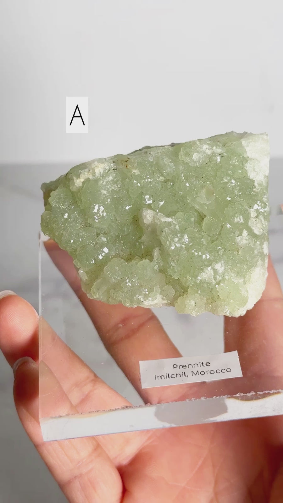 Raw Prehnite from Morocco