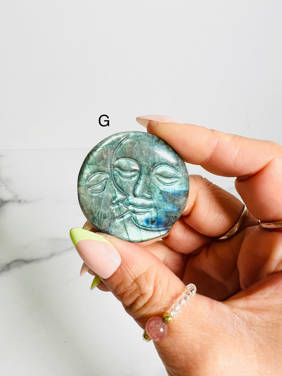 Labradorite Moon Phase Carving