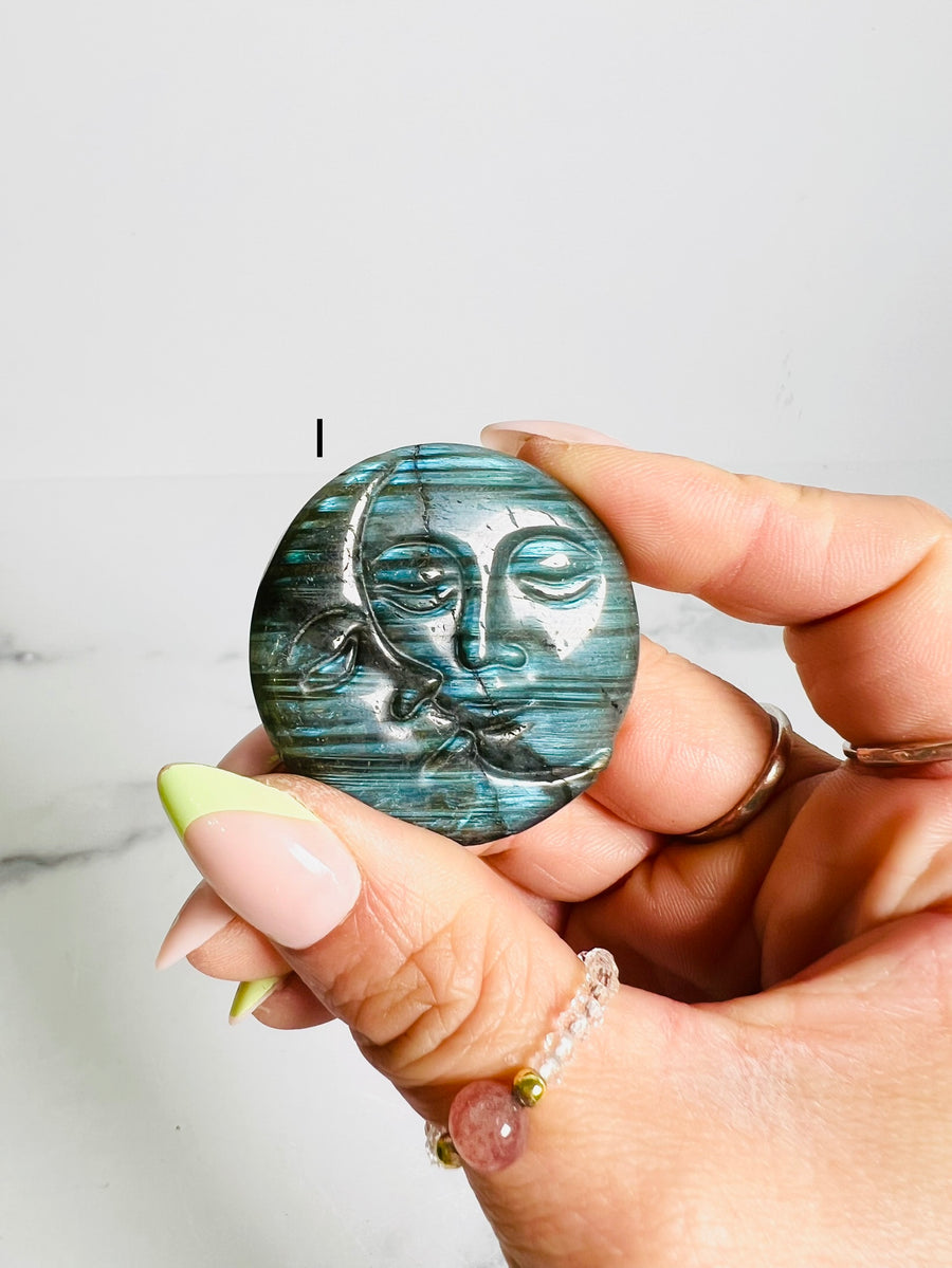 Labradorite Moon Phase Carving